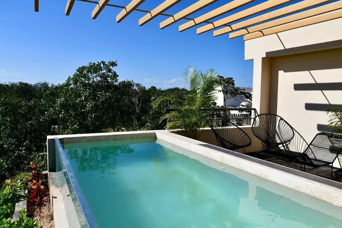 Apartment 3-Bedroom Villa With Private Pool, Terrace And Bbq Tulum